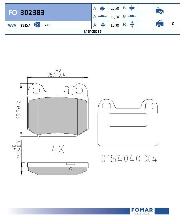 Brake Pad Set, disc brake